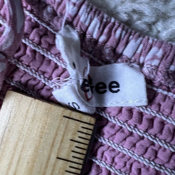 Size Small Pink Spaghetti Strap Pink Women's Romper - Picture 5 of 8